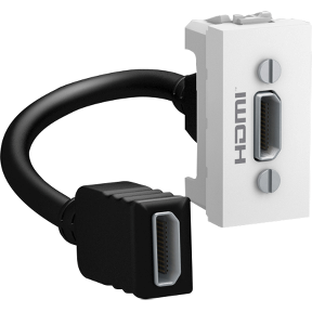 Unica - HDMI data connector type A - 1 module - white